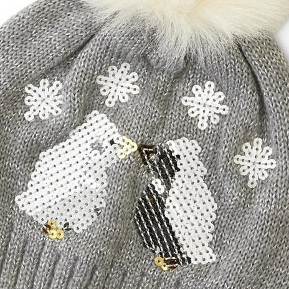 ✨$8 w/ $15 Bundle ✨ New Toddler Girl Penguin Knit Beanie Winter Hat Cap